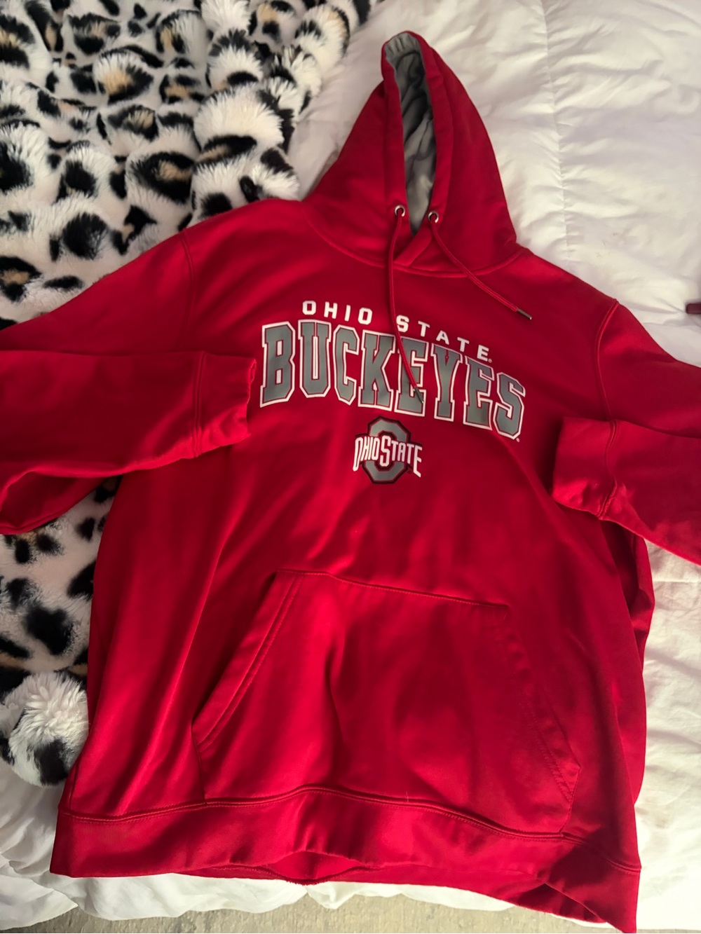 ohio state Buckeyes Red Hoodie Pullover sweatshirt